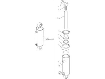 Hydraulisk sylinder NEW HOLLAND