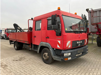 Planbil, Kranbil MAN LE 12.225 LC Pritsche Heckkran 6 Zylinder Doka T: bilde 2