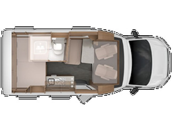 Halvintegrert bobil KNAUS TOURER VAN 500 MQ