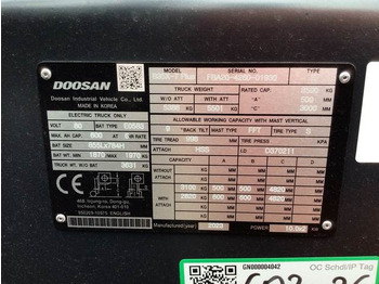 El-truck Doosan B35X-7 PLUS: bilde 5