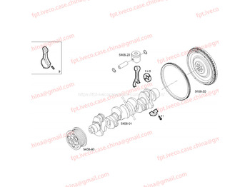 Tilkoblingstang for Lastebil FPT IVECO CASE FPT IVECO CASE Cursor9 Euro 6 F2CFE612 A/B/D F2CFE612D*J231/F2CFE612A*J098 5802748674 connecting rod assy 504128706 5801686231: bilde 5