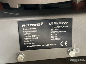 Ny Kompaktdumper PLUS POWER T25 Walk-Behind Mini (Unused): bilde 5