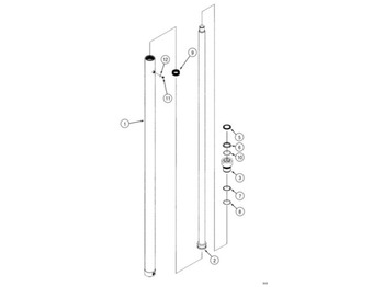 Hydraulisk sylinder CASE