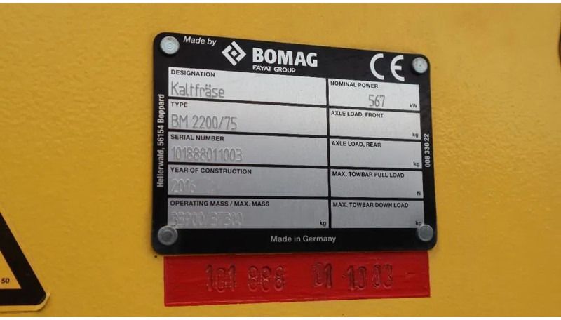 Asfaltverk Bomag BM 2200/75 | COLD PLANER | NEW CONDITION!: bilde 21