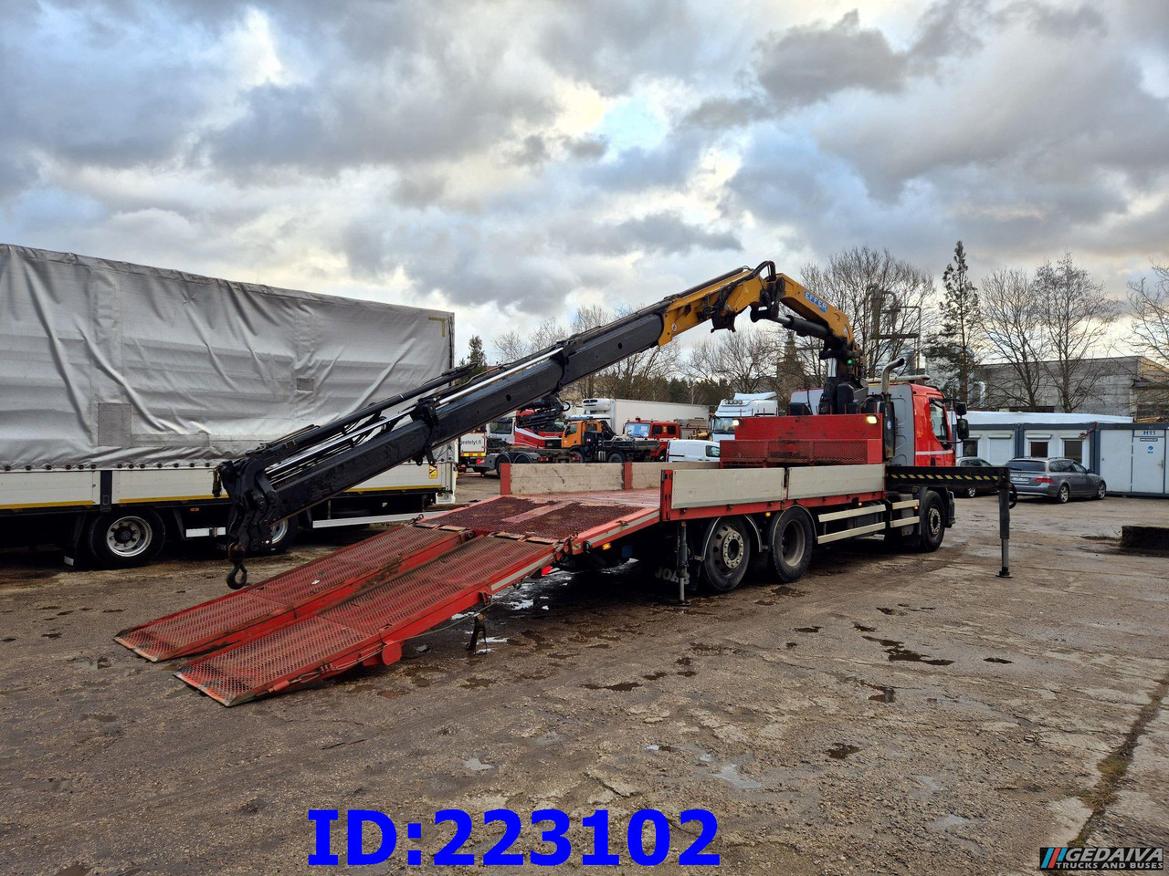 Planbil RENAULT Lander 430.26 6x2  + Crane EFFER 225/5S: bilde 8