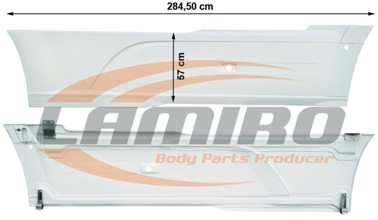 Ny Aerodynamikk/ Spoiler for Lastebil DAF XF 106 SIDE FAIRING RIGHT SET DAF XF 106 SIDE FAIRING RIGHT SET: bilde 1