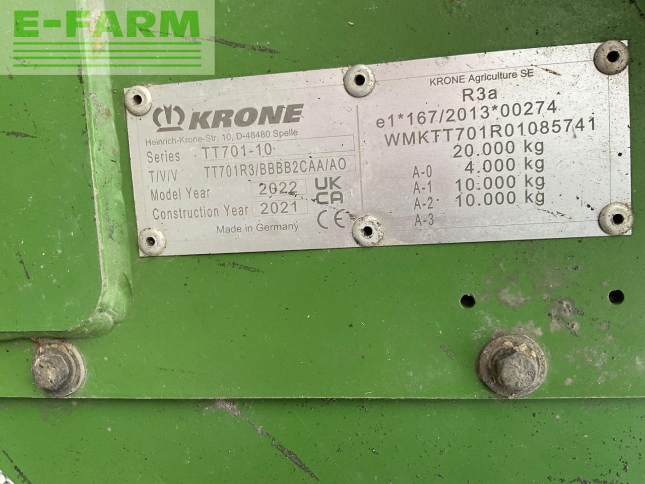 Landbruk tippvogn Krone TX 460 GL: bilde 9