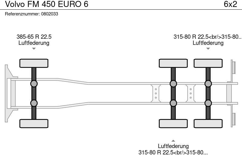 Lastebil med kabelsystem Volvo FM 450 EURO 6: bilde 15