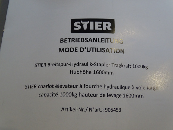 Lavtløftende truck Chariot élévateur hydraulique stier: bilde 14