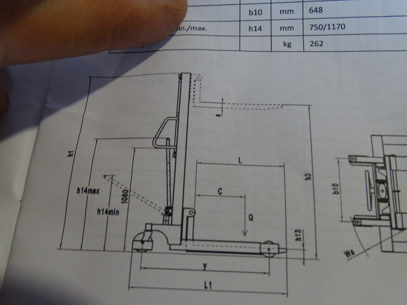 Lavtløftende truck Chariot élévateur hydraulique stier: bilde 15