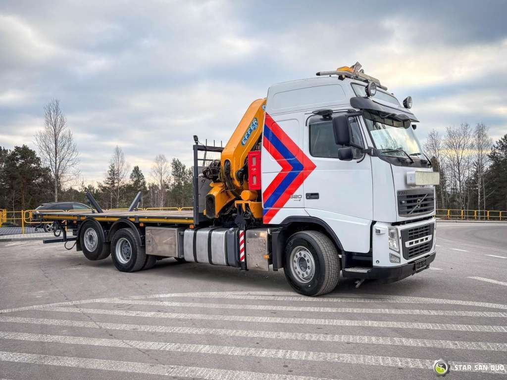 Kranbil, Planbil Volvo  FH 16 520 6x2 EFFER 370 Winch Crane Kran: bilde 8