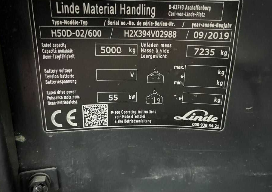 Dieseltruck Linde H50D-02/600: bilde 8