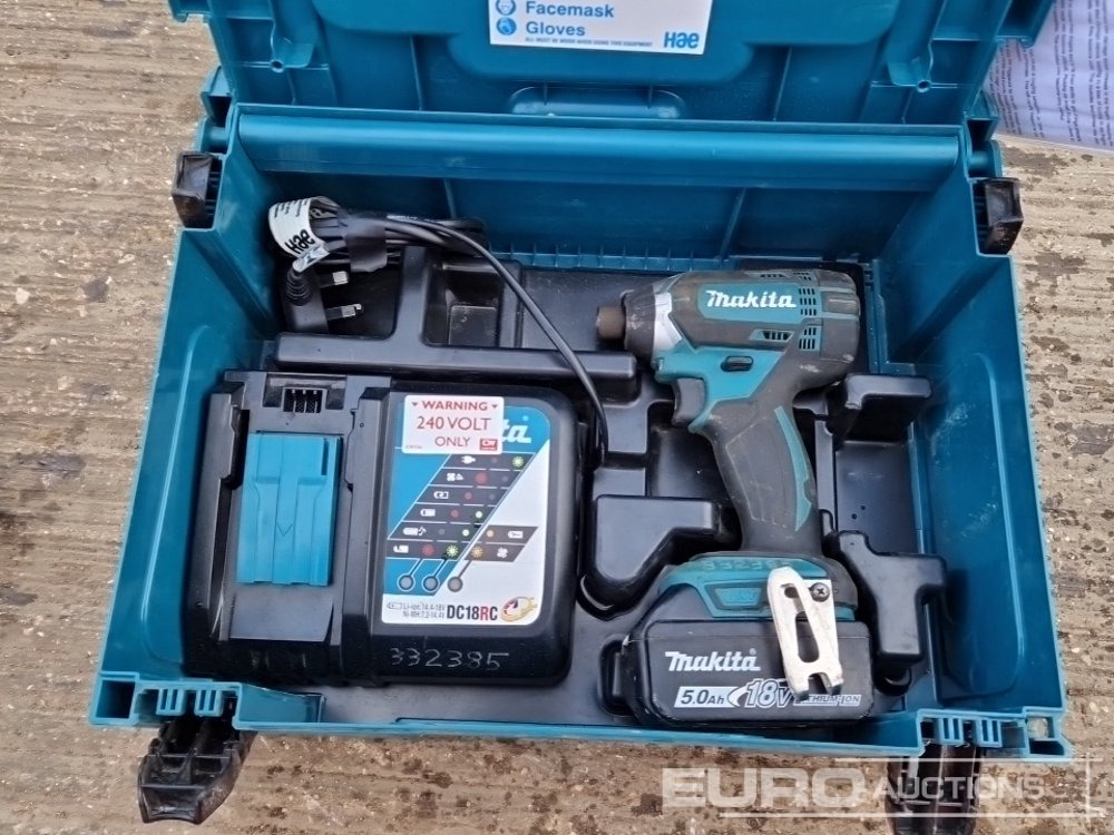 Anleggsmaskiner Makita 110Volt Impact Gun, 110Volt Hammer Drill, Battery Impact Gun (2 of), Battery Hammer Drill, Spectra Laser Level: bilde 22