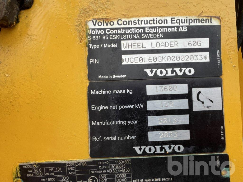 Hjullaster Volvo L60G: bilde 23